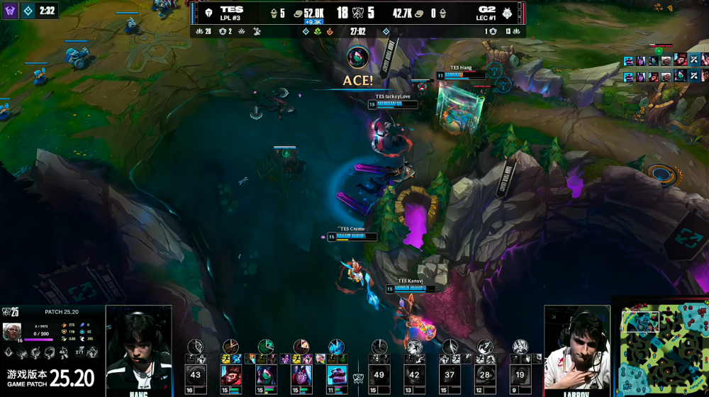 TES击败G2挺进S15四强 TES击败G2挺进S15四强