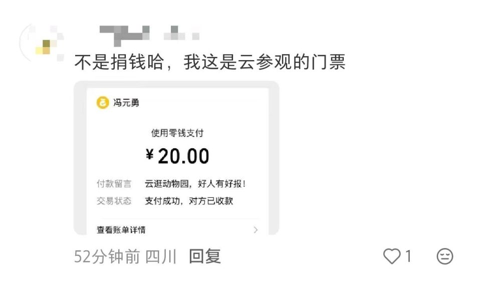 深山动物园请网友不要打钱了