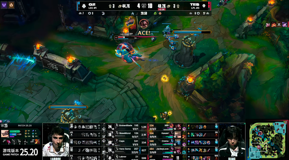 TES击败G2挺进S15四强 TES击败G2挺进S15四强