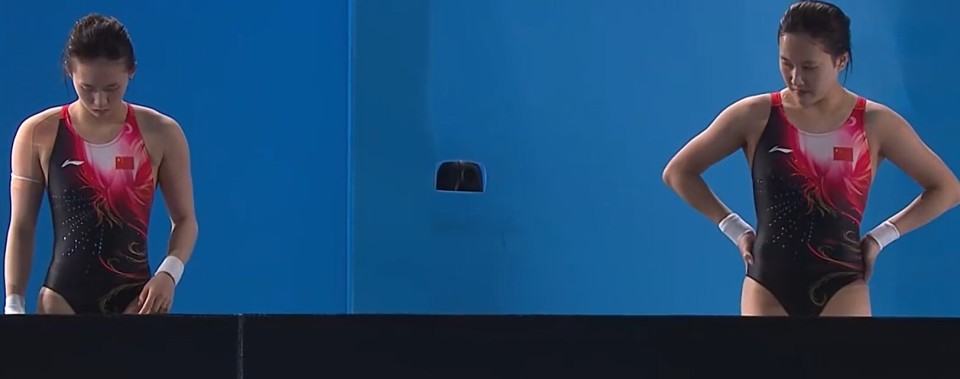 全运会女子双人10米台神仙打架