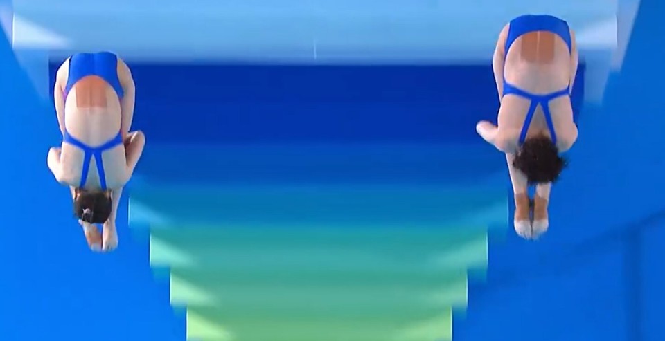 全运会女子双人10米台神仙打架