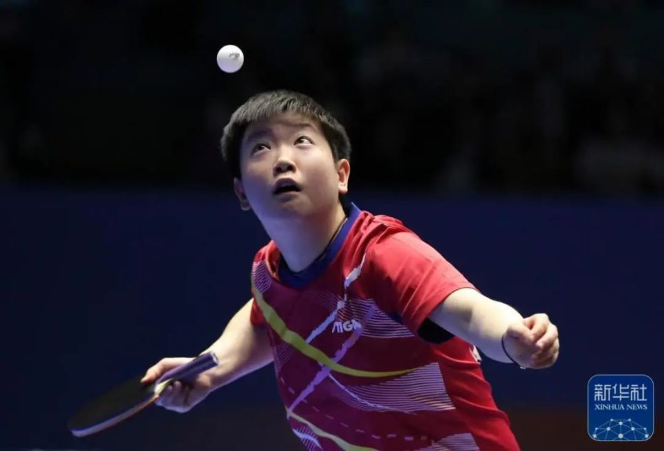 全运会梁靖崑周雨对练