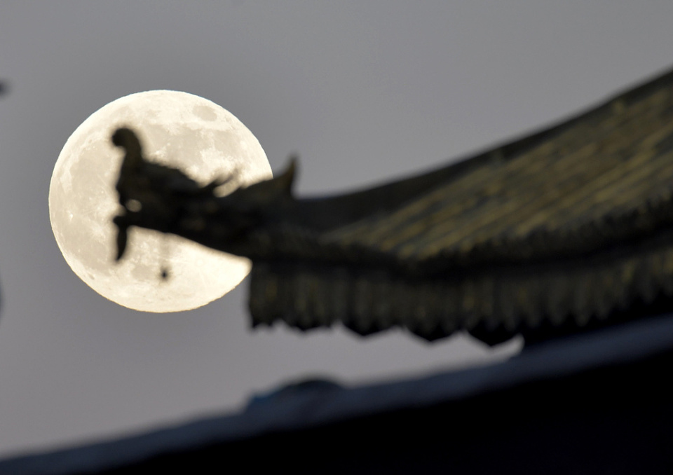 超级月亮惊艳大图