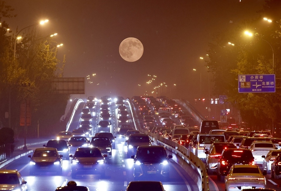 超级月亮惊艳大图