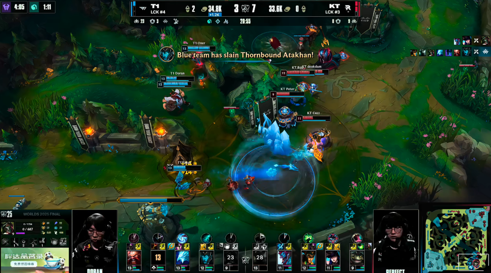 S15决赛T1战胜KT夺冠