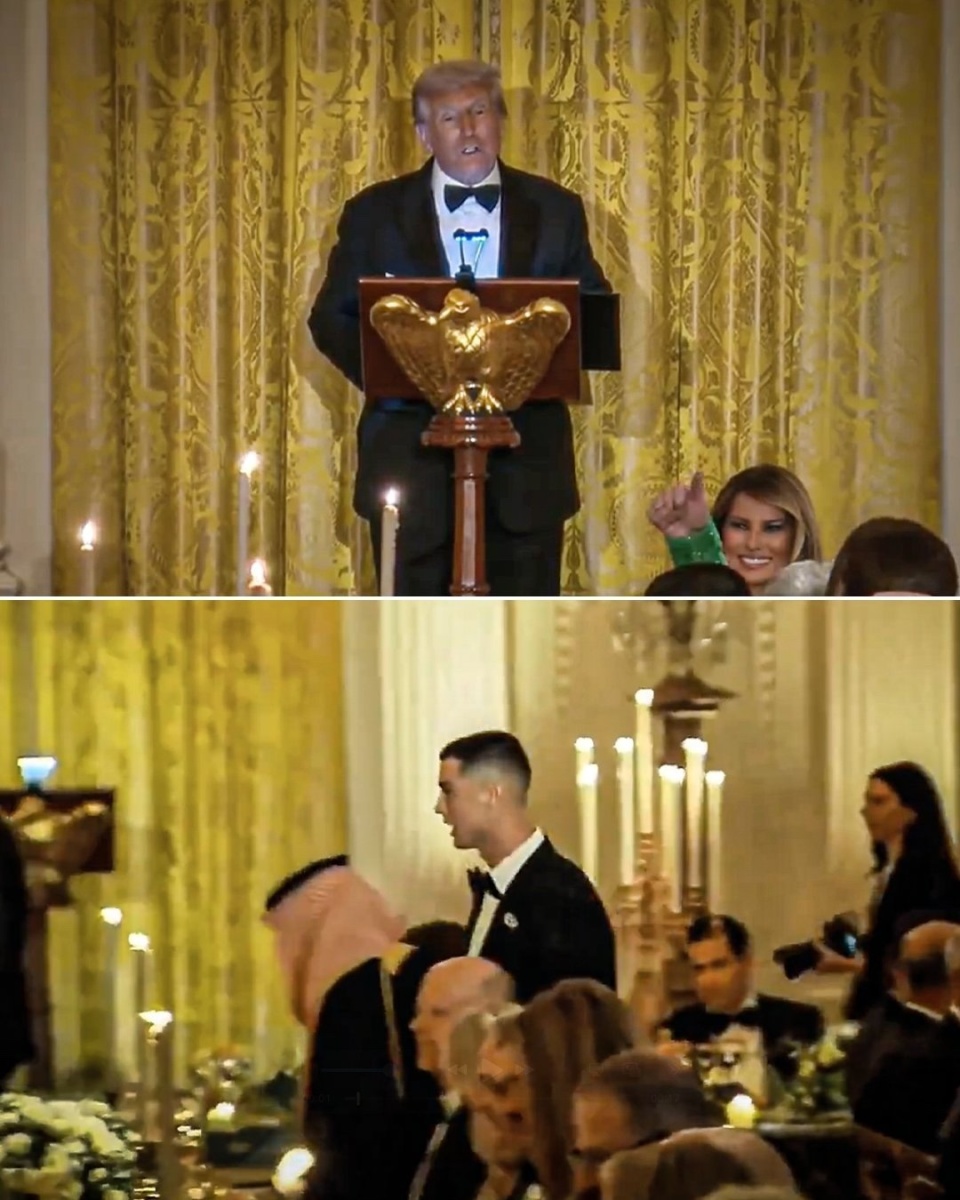 C罗马斯克现身白宫出席特朗普晚宴