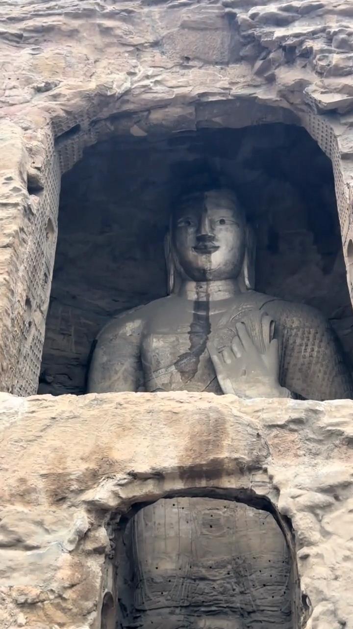 云冈石窟大佛冻得流鼻涕？真相来了