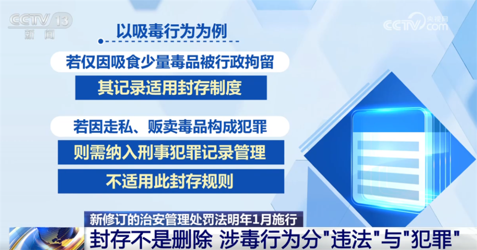 央视解读“吸毒记录可封存”