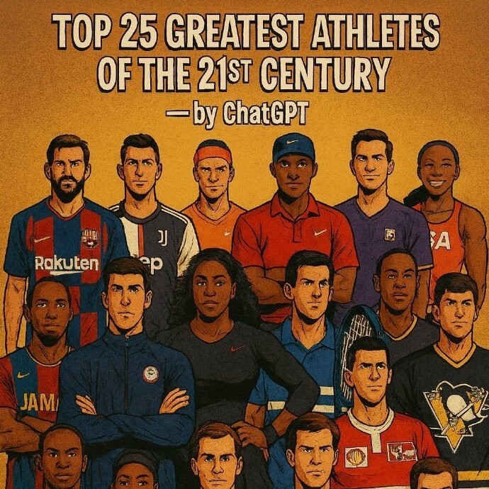 ChatGPT評21世紀(jì)最偉大運動員