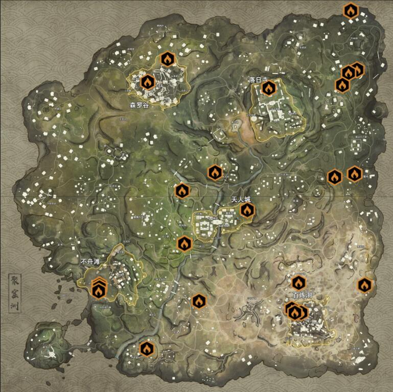 《<永劫无间>金绿堆地图：固定资源点一站式讲给你听》