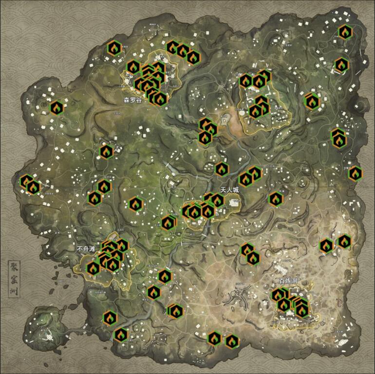 《<永劫无间>金绿堆地图：固定资源点一站式讲给你听》