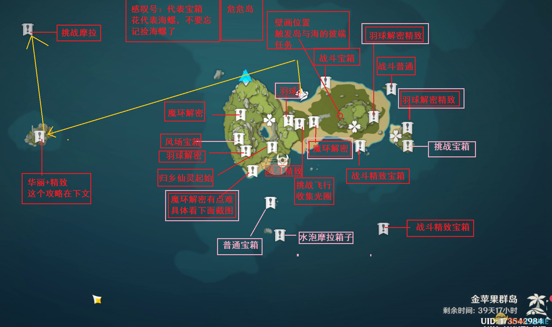 《原神危危岛海螺与宝箱全收集图文攻略》
