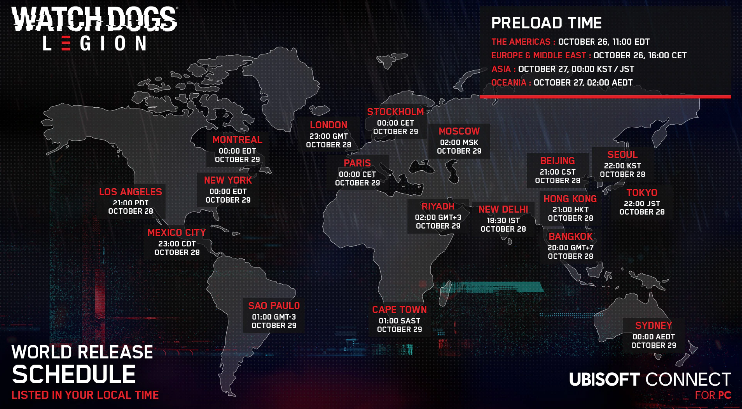 看门狗：军团 各地区解锁时间一览（含时间换算与购买建议）