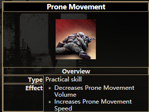 《逃离塔科夫》匍匐移动技能有什么用？属性与练法简单说清