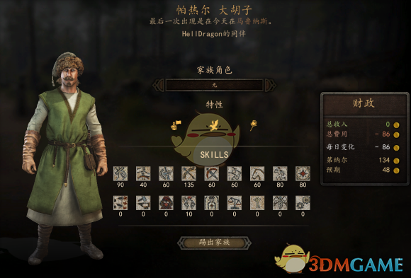 《骑马与砍杀2》全NPC属性与特长整理：谁值得带在身边？