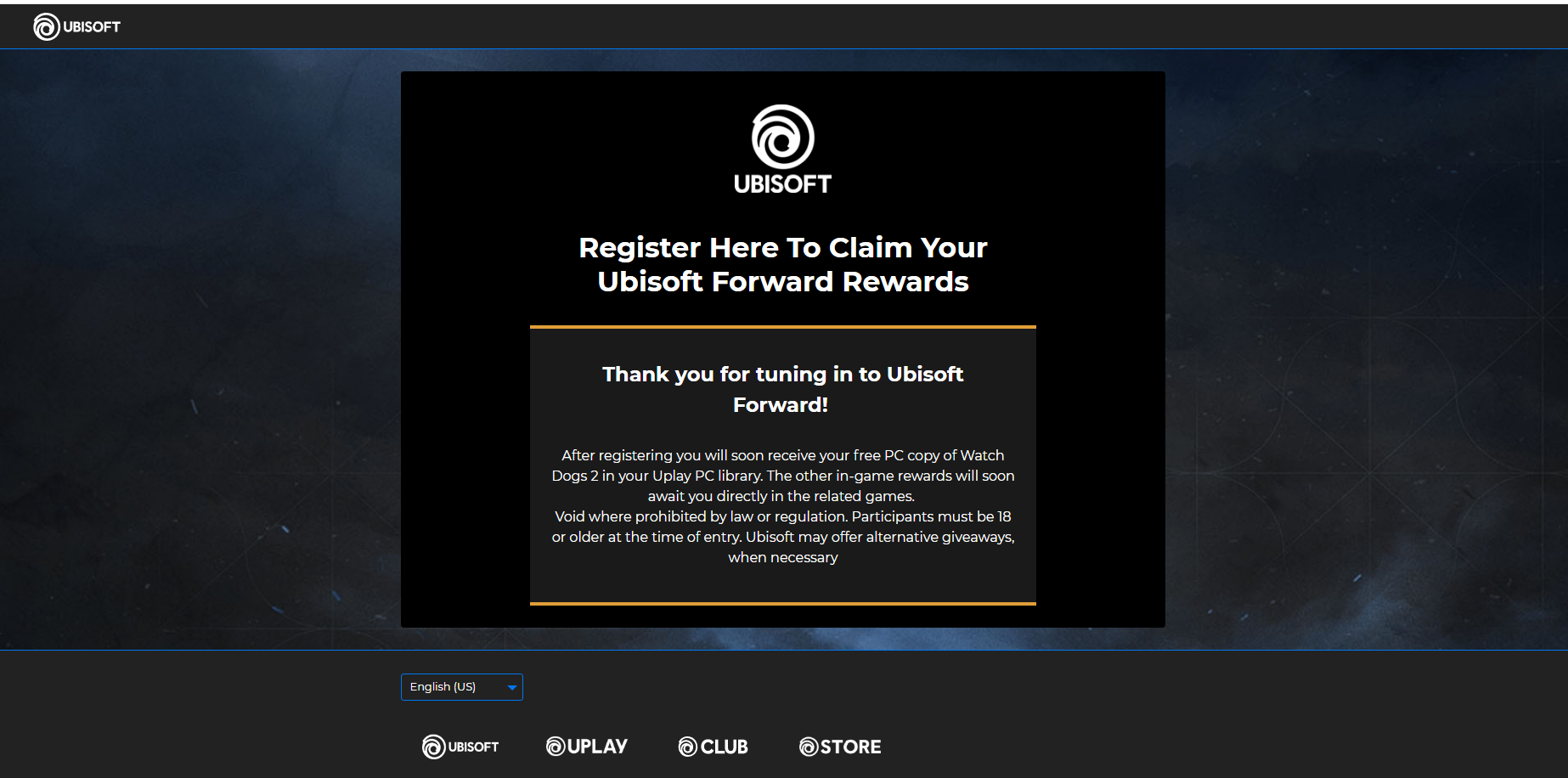 《看门狗2》限时免费领取指引：UPLAY无法领取的解决方案整理