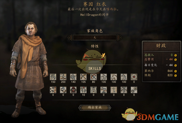 《骑马与砍杀2》全NPC属性与特长整理：谁值得带在身边？