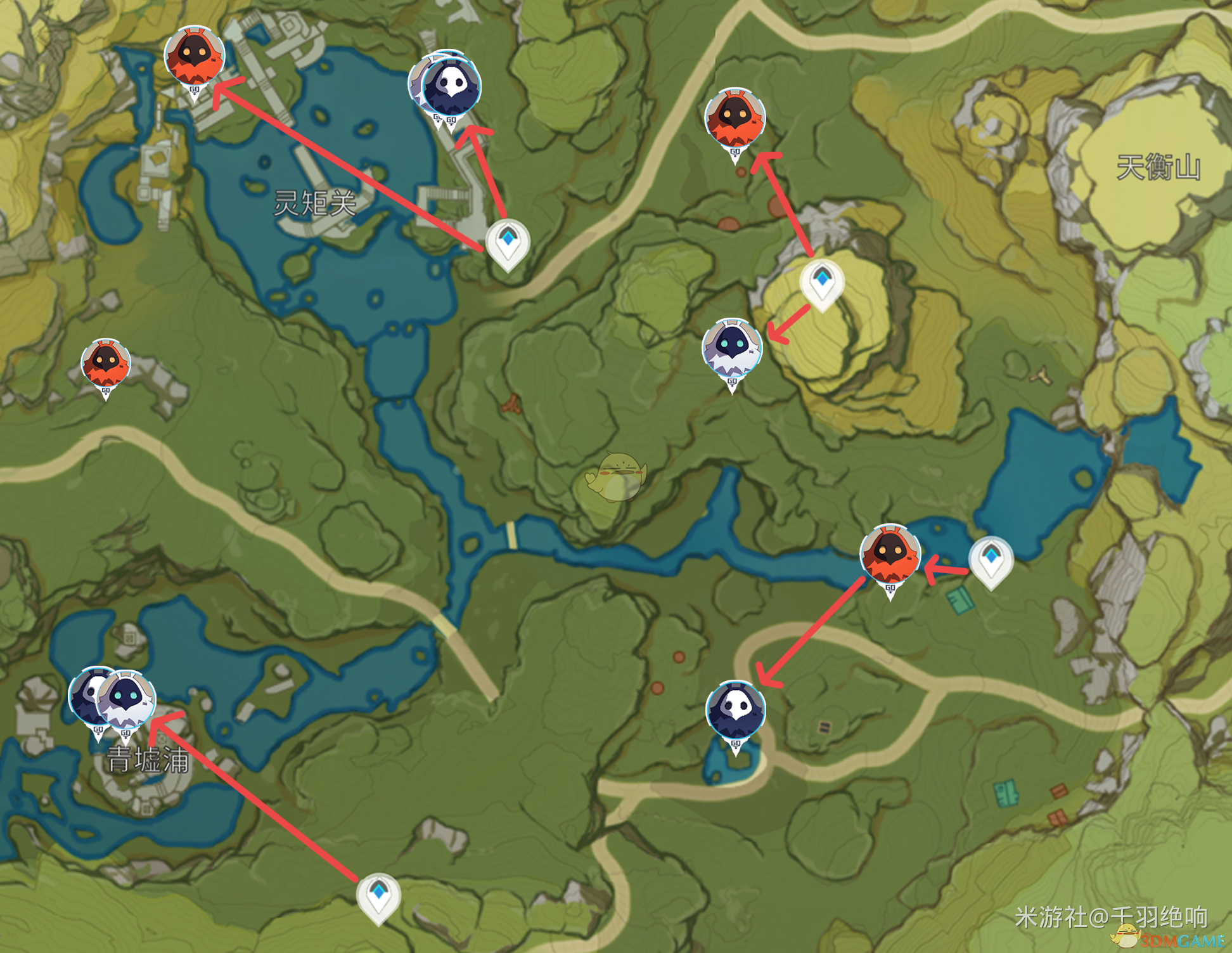 《原神》全地图法师讨伐路线：随手一圈，把法师材料都顺完