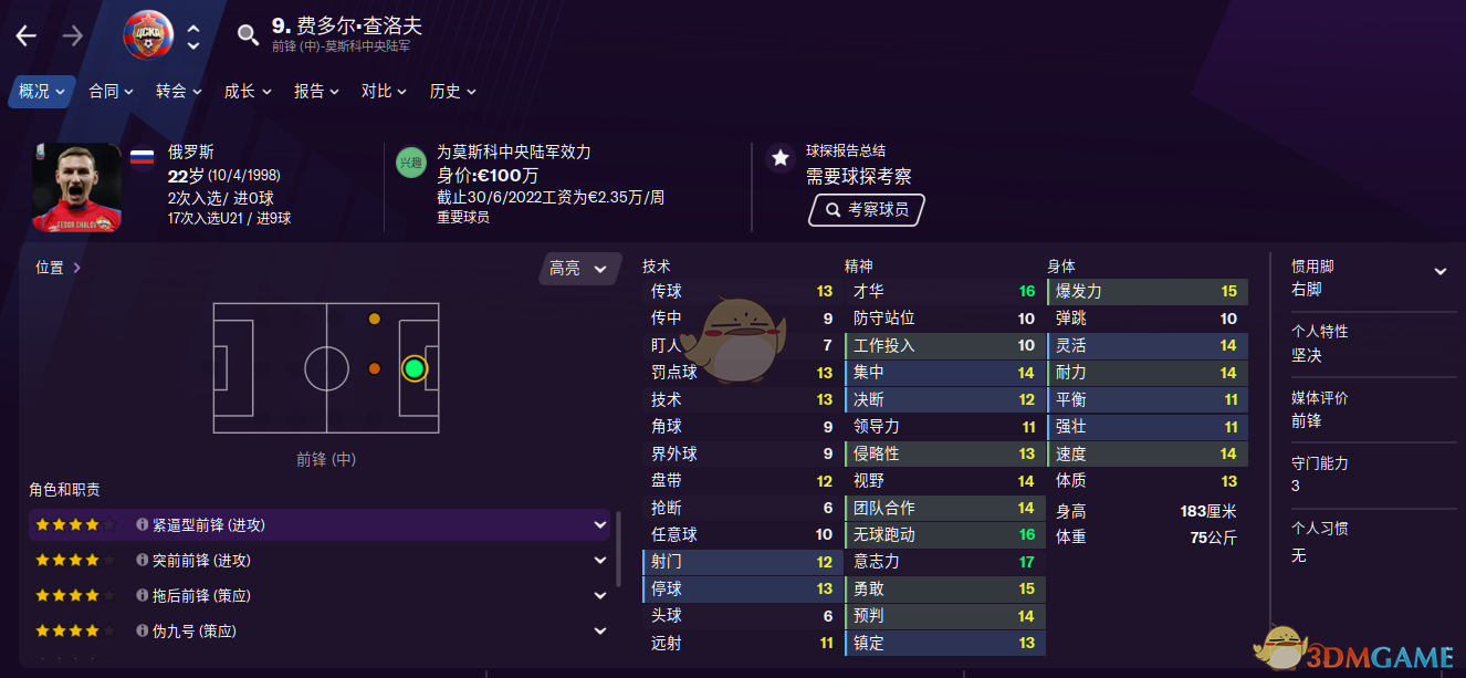 《足球经理2021》里好用的实用型前锋，到底该怎么选？