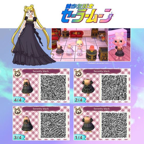 《〈集合啦！动物森友会〉美少女战士主题服装二维码整理》