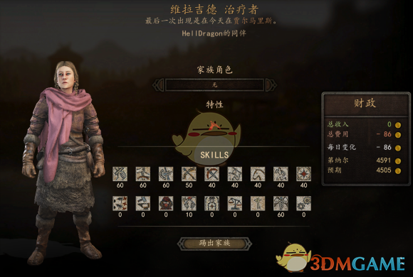 《骑马与砍杀2》全NPC属性与特长整理：谁值得带在身边？