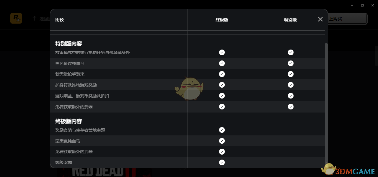 《〈荒野大镖客2〉PC版怎么买更合适？标准、特别、终极版本差异说明》