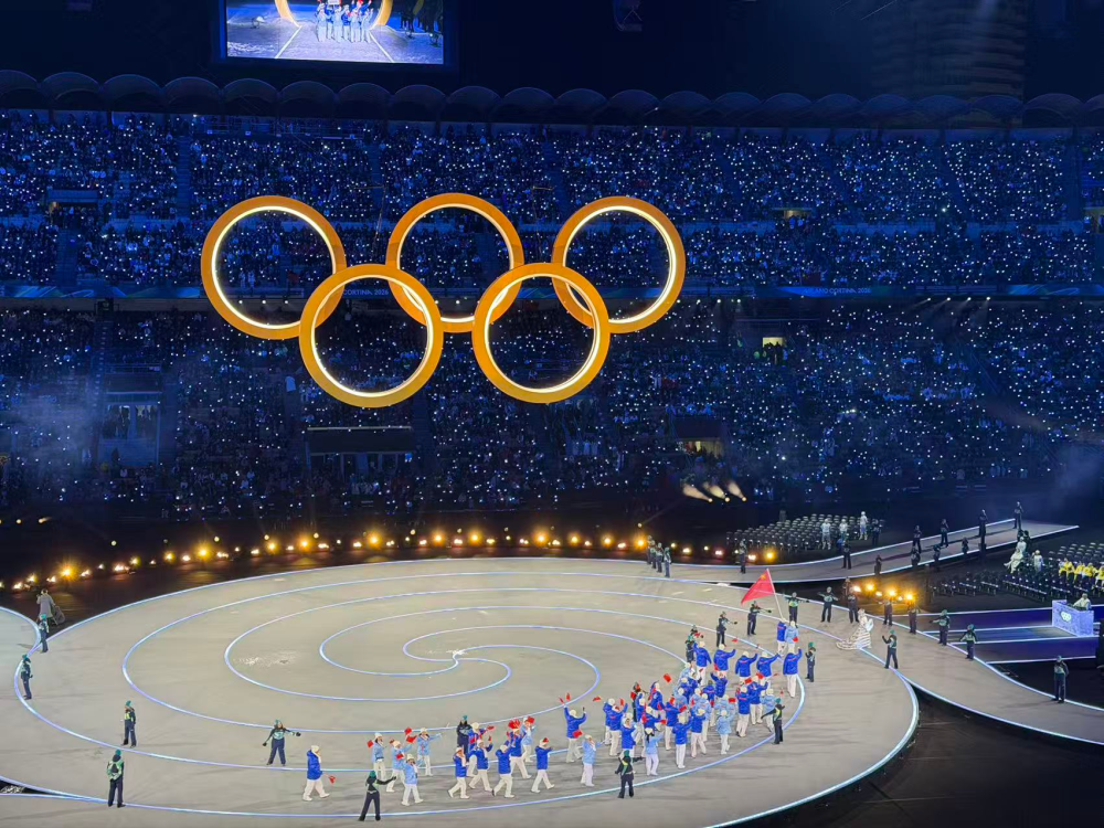 中國(guó)體育代表團(tuán)入場(chǎng)