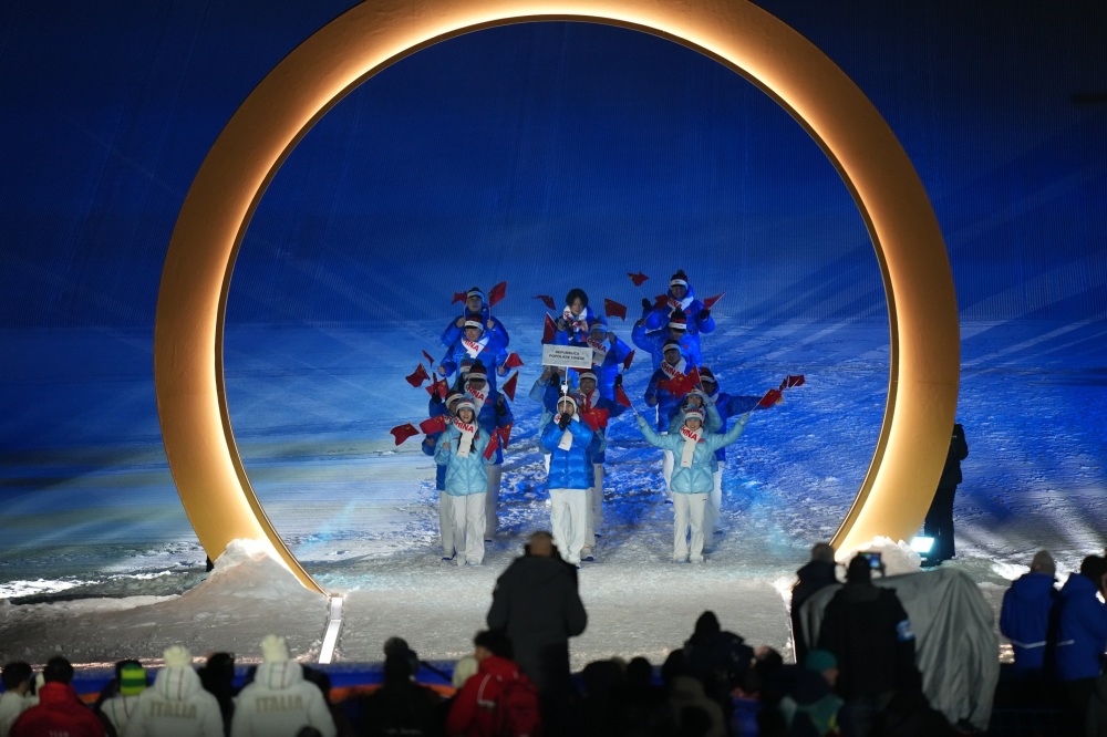 中國(guó)體育代表團(tuán)入場(chǎng)