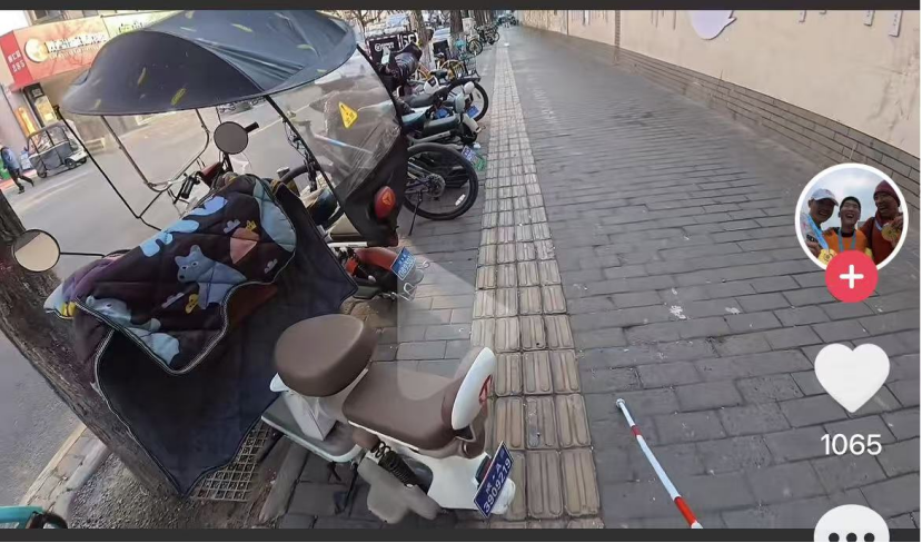 除了盲人盲道上什么都有