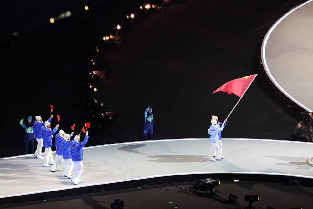 中國(guó)體育代表團(tuán)入場(chǎng)