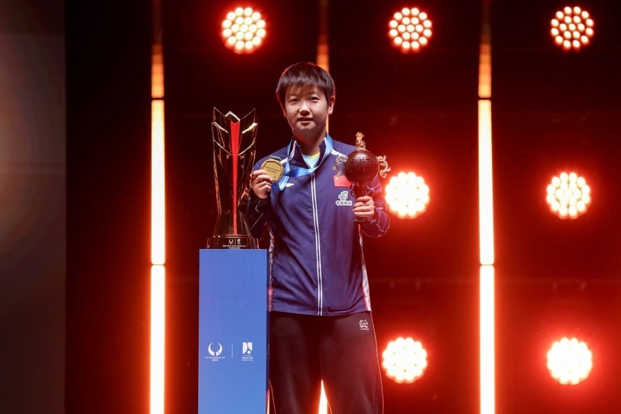 孙颖莎夺乒乓球亚洲杯女单冠军