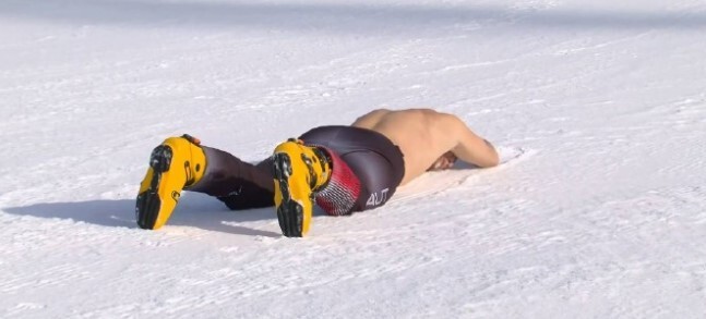 40岁老将成功卫冕冬奥冠军脱衣庆祝