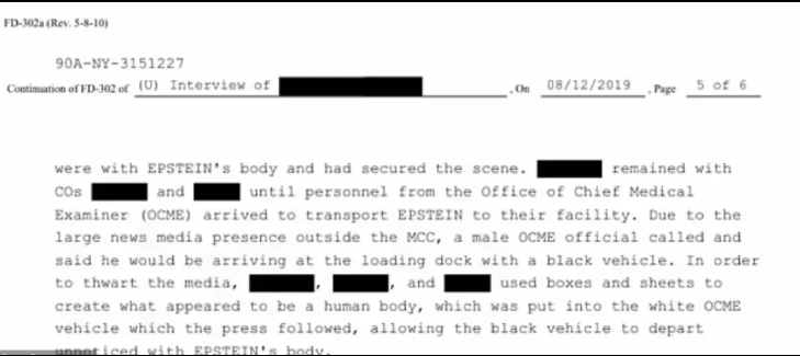 爱泼斯坦死后监狱用假尸骗过记者