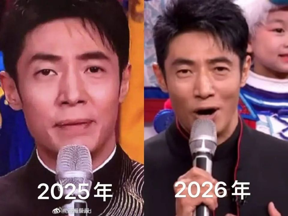 圆梦了撒贝宁在春晚上“长高了”