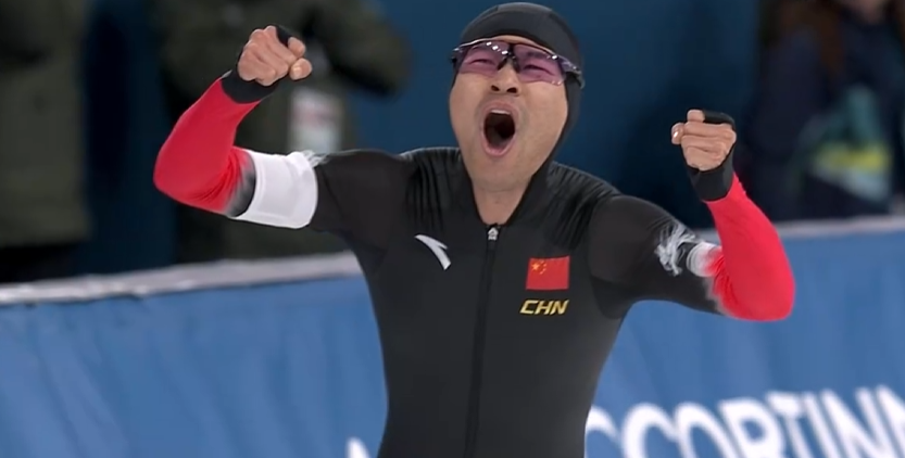 中國第3金！寧忠?guī)r速滑1500米奪冠