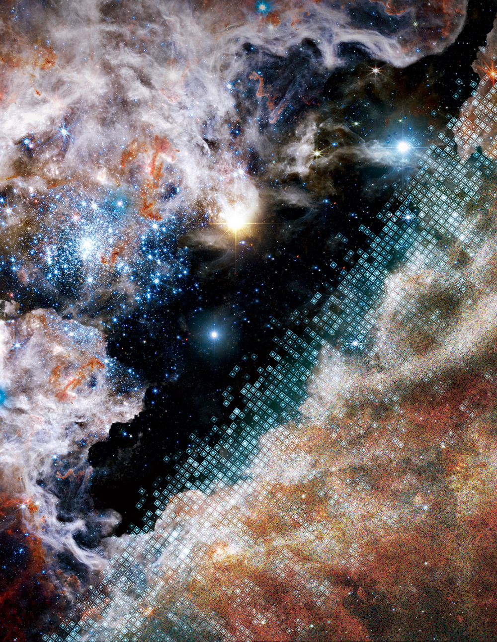 清华团队绘出极致深空星系图像