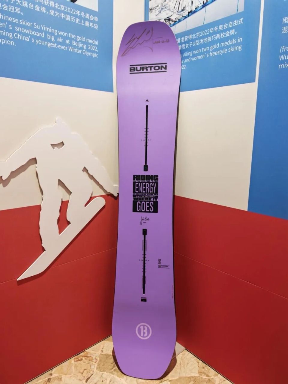 苏翊鸣签名纪念物入藏体育博物馆