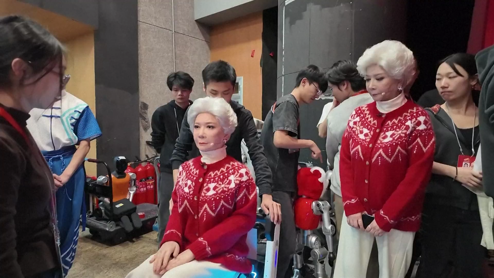 “假蔡明”被送给了真蔡明