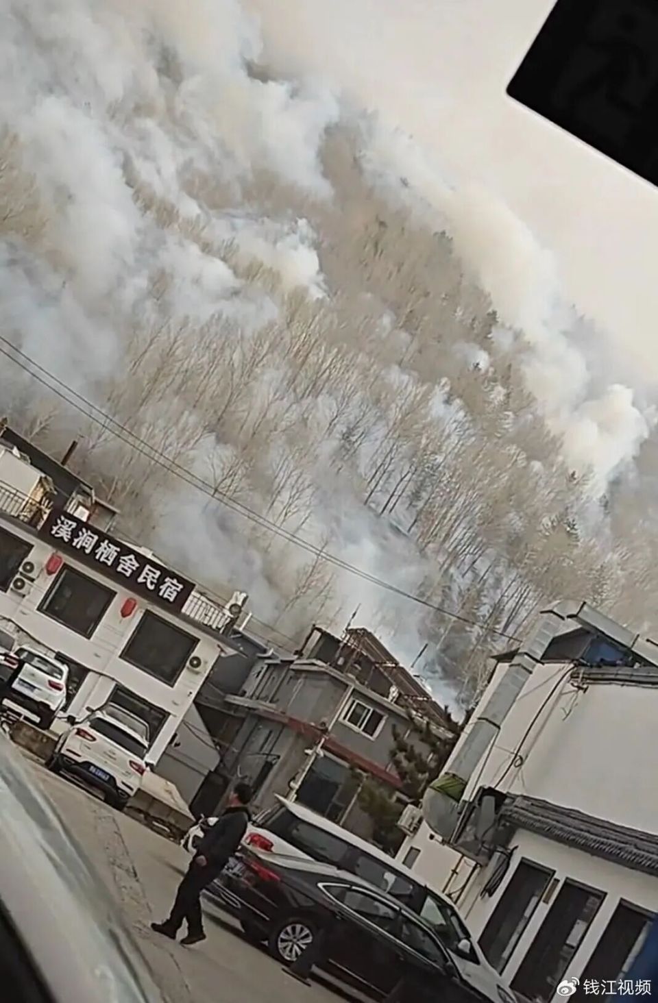 五台山景区明火已被扑灭