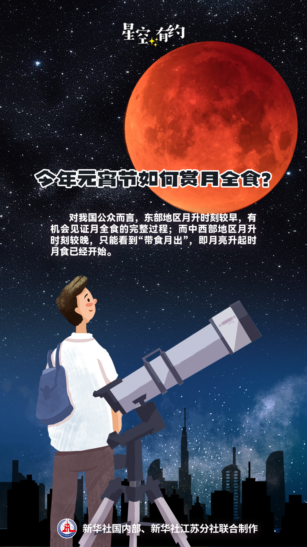 元宵节全国大部地区都有利于赏月